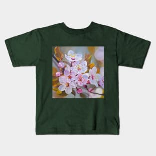 Cherry Blossom oil painting Kids T-Shirt
